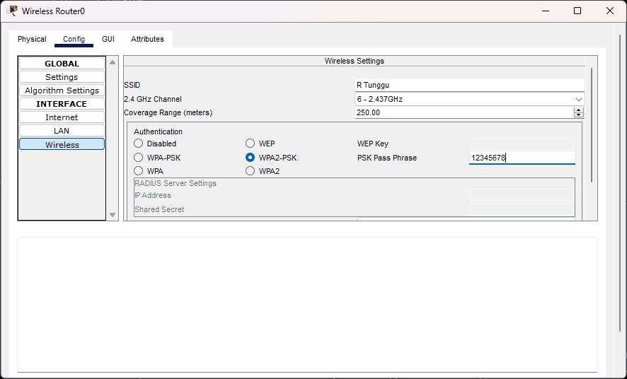 Screenshot Config Wireless Router Untuk Bagian Wireless